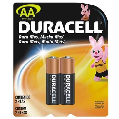 CARTELA C/2 PILHAS MEDIA AA DURACELL